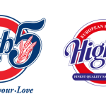 High 5 Bread Logo Vector