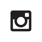 INSTAGRAM Glyph Logo Vector