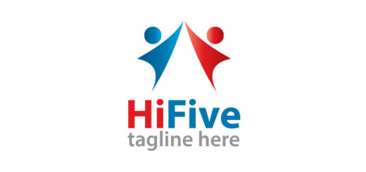 Abstract-hifive-logo-with-tagline
