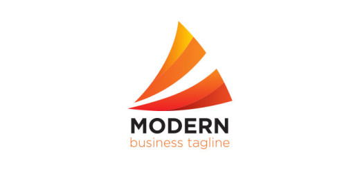 Abstract-orange-triangle-logo