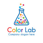 Colorful lab logo Template
