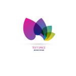 Logo with colorful petals Template