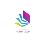 Abstract shape colorful logo Template
