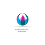 Abstract colorful logo type Template