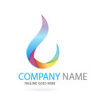 Abstract drop logo Template