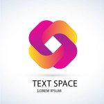 Abstract logo in colorful style Template
