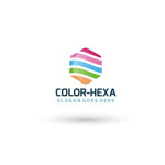 Hexagonal Company Logo Template