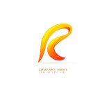 Wavy letter logo Template
