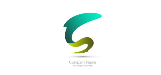 Green-abstract-logotype