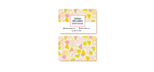 Abstract-company-card-in-postmodern-style