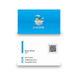 Blue Business Card template