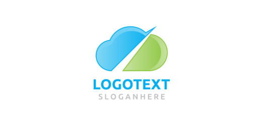 Blue-and-green-cloud-logo