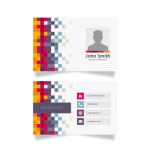 Colorful creative business card template