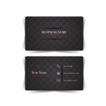 Dark business card free design template