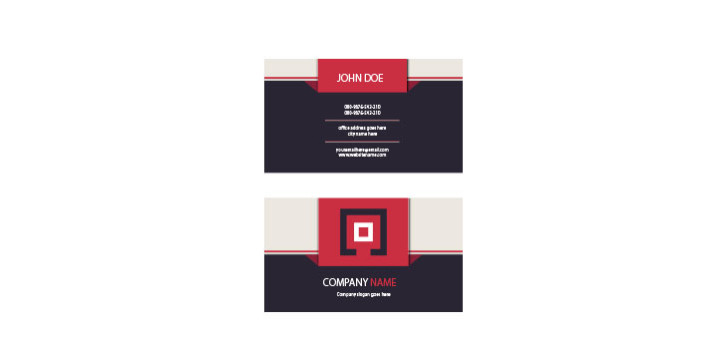 Flat-modern-business-card-design