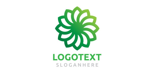 Green-logo-with-the-shape-of-a-fan