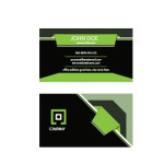 Green modern business card template