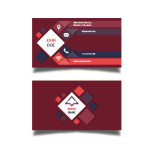 Modern business card design template