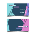 Modern colorful business card template
