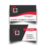 Modern simple business card template