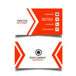 Red Business Card Template