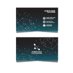 Technology business card design template