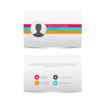 Vector business card illustration template