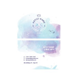 Watercolor Artist Business Card template