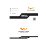 Abstract corporative business card template