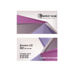 Abstract corporative card in purple tones template