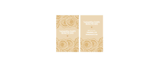 Beautician-business-card-design