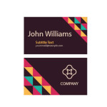 Black Visiting Card template