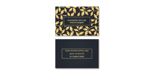 Black-with-golden-elements-business-card