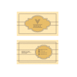 Business card with vintage decoration template