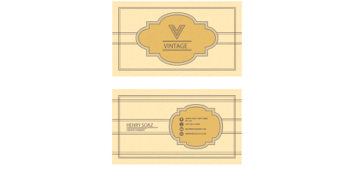 Business-card-with-vintage-decoration
