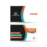 Colorful modern business card template