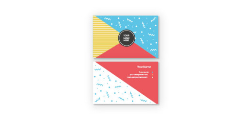 Coloured-memphis-style-business-card