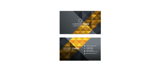Grey-and-golden-business-card