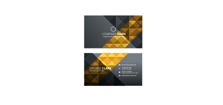 Grey-and-golden-business-card