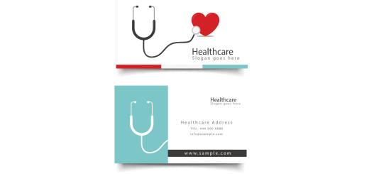 Healthcare-card-with-phonendoscope-and-a-heart