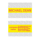 Modern and colorful business card template