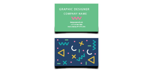 Modern-graphic-designer-card-with-abstract-shapes