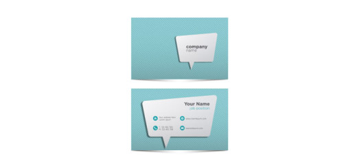 Polygonal-bubble-speech-business-card