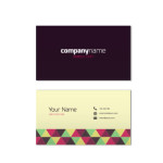 Polygonal business card template
