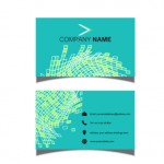 Business card with a modern design template