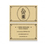 Vintage interior designer card template