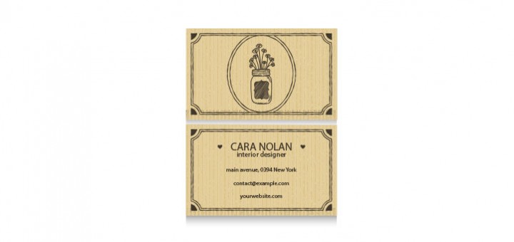 Vintage-interior-designer-card