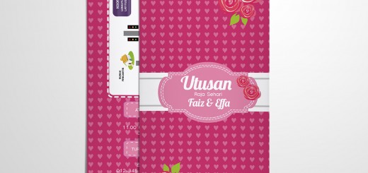 kad kahwin design vector