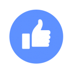 FACEBOOK LIKE icon logo vector