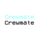 Crewmate among us text vector